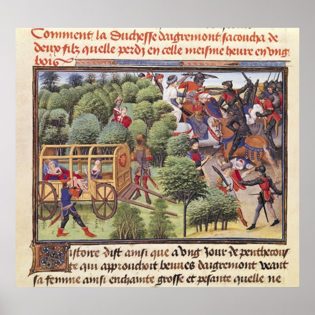 Póster Cómo dio a luz la duquesa de Aigremont (Frente)