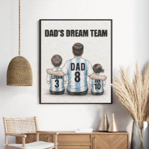 Póster Como el padre, como el hijo Retrato de montaña