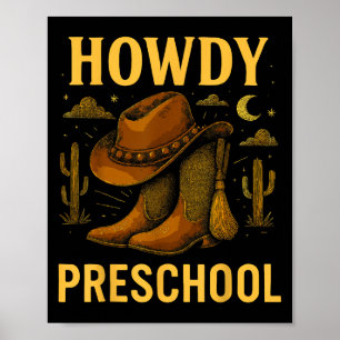 Póster Cómo El Rodeo De La Escuela Preescolar Regresa A L