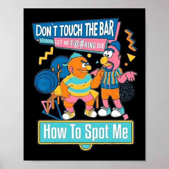 Póster Cómo Encontrarme Gimnasio Halterofilia Fitn (Frente)