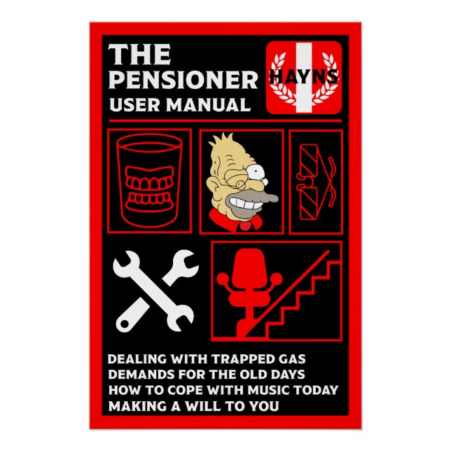 Póster Cómo entender a los ancianos (Anverso)