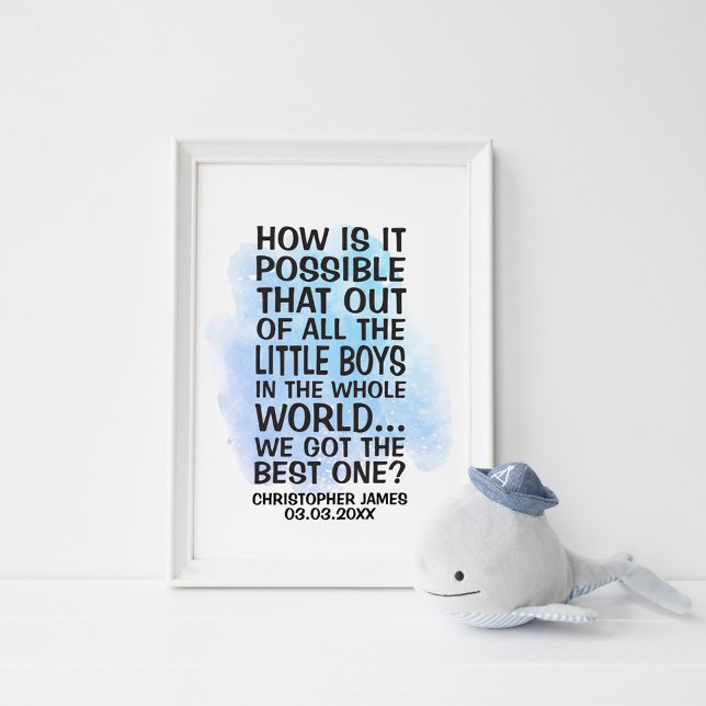 Póster ¿Cómo es posible que de todos los niños pequeños? (Subido por el creador)