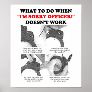 Póster Cómo escapar de un Poster gracioso