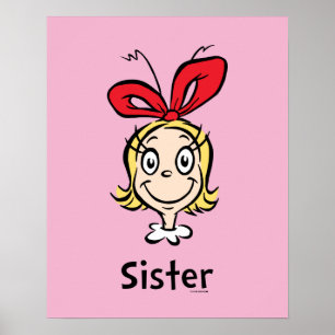Póster Cómo Grinch Stole Navidades   Grinch Sister