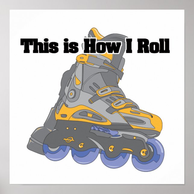 Póster Cómo hacer rodar (Roller Blades/Inline Skates) (Frente)