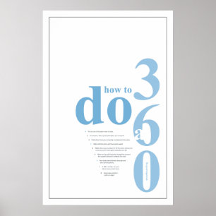 Póster cómo hacer un snowboard 360