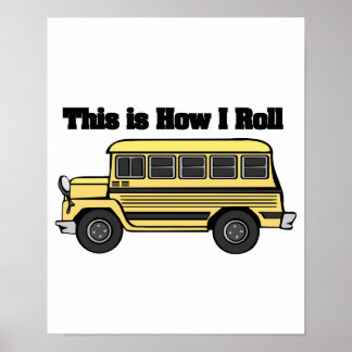 Póster Cómo hago el viaje (autobús escolar)
