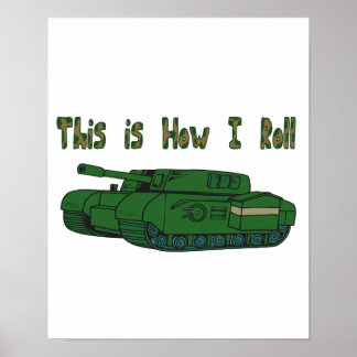 Póster Cómo hago rollo (tanque militar)