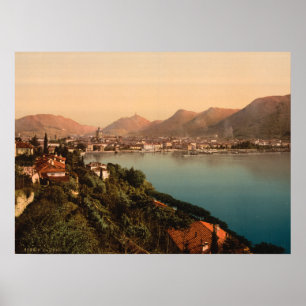 Póster Como I, Lago Como, Lombardía, Italia