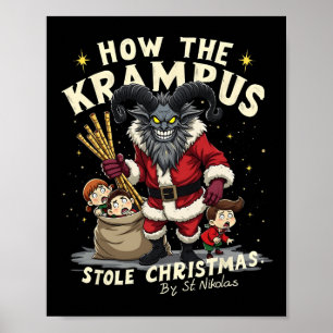 Póster Cómo Llegan Los Navidades De Krampus Robados