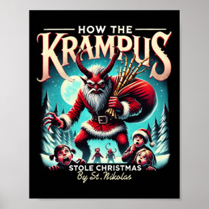 Póster Cómo Llegan Los Navidades De Krampus Robados