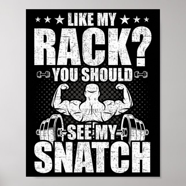Póster Como Mi Bandeja, Debería Ver Mi Cama De Snatch (Frente)