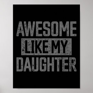 Póster Como mi hija, el día del papá gracioso, el día del
