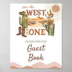 Póster Cómo Occidente Era Un Libro De Invitados De Cowboy