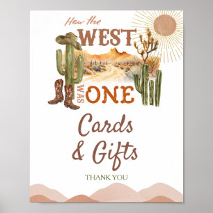 Póster Cómo Occidente Era Un Regalo De Vaqueros De Cumple