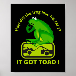 PÓSTER ¿CÓMO PERDIÓ EL FROG SU AUTO? ¡SE HA TOCADO!