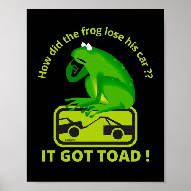 PÓSTER ¿CÓMO PERDIÓ EL FROG SU AUTO? ¡SE HA TOCADO! (Frente)