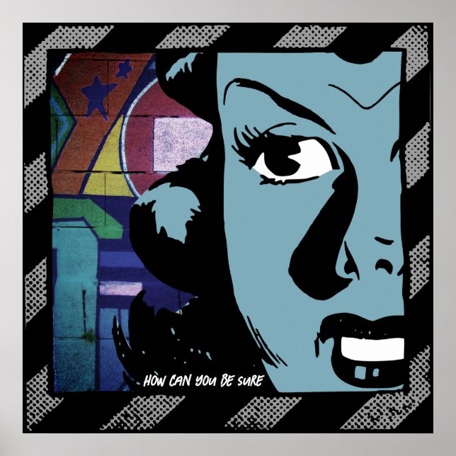 Póster ¿Cómo puedes estar seguro? (Frente)
