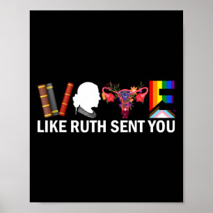Póster Como Ruth te mandó Shirt Uterus Feminist Lgbt Prid