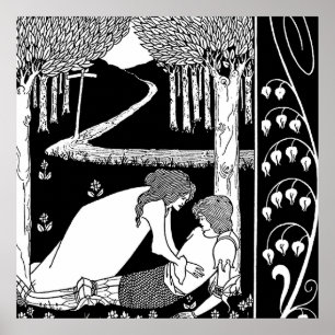 Póster “Cómo se descubrió a Sir Lancelot” de Aubrey Beard