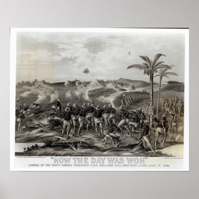 Póster Cómo se ganó el día a cargo de la décima (Frente)