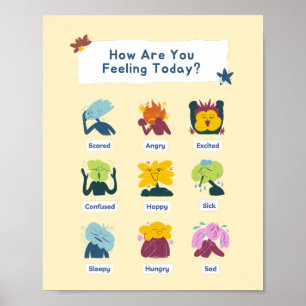Póster Cómo se siente el aprendizaje en la educación esco