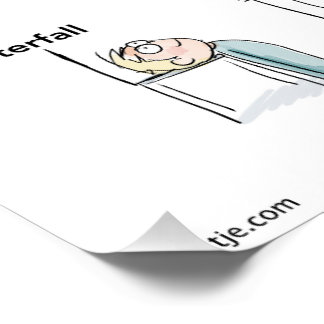 Póster Cómo sentarse, cuando eres un niño.