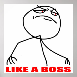 Póster como un jefe