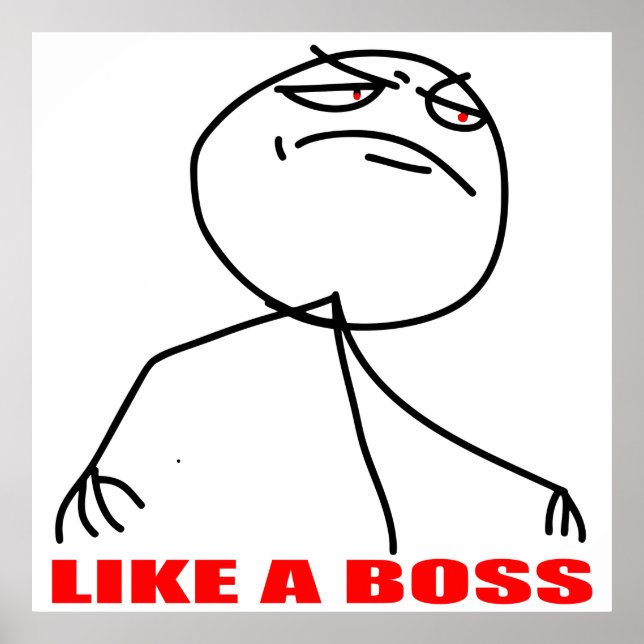 Póster como un jefe (Frente)