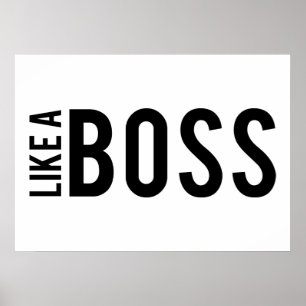 PÓSTER COMO UN JEFE
