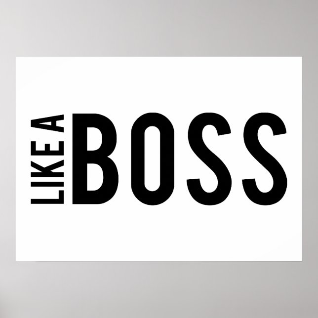 PÓSTER COMO UN JEFE (Frente)