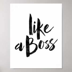 Póster Como un jefe