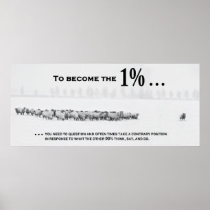 Póster Cómo unirse al club exclusivo 1%
