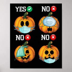 Póster Cómo usar un humor de máscara de cara