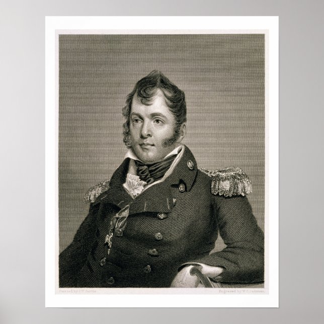 Póster Comodoro Oliver Hazard Perry (1785-1819), engrave (Frente)