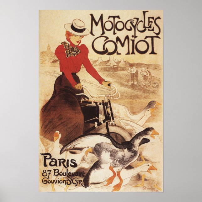 Póster Comot Motocycle Woman and Geese Promo Poster (Frente)
