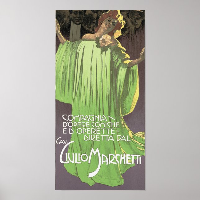 Póster Compagnia d'Opere Comiche (Frente)