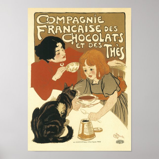 Póster Compagnie Francais de Chocolats Anuncio francés vi (Frente)