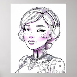 Póster Compañero Cibernético Amigable