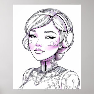 Póster Compañero Cibernético Amigable