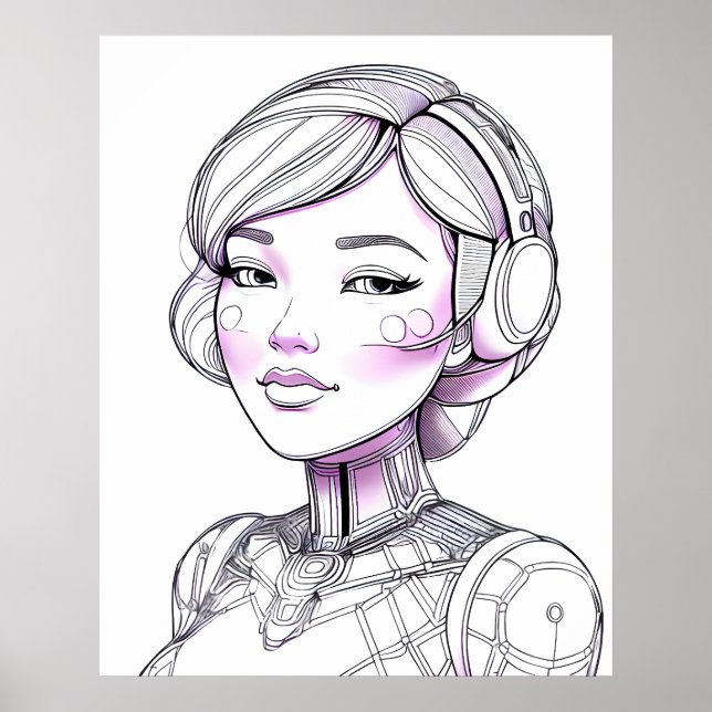 Póster Compañero Cibernético Amigable (Frente)