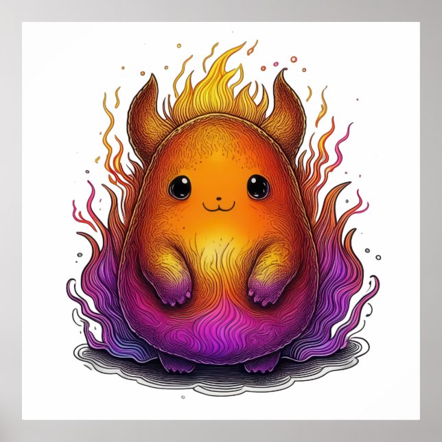 Póster Compañero de elementos de fuego (Frente)