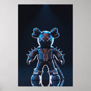 Póster Compañero de Kaws: Esplash de graffiti