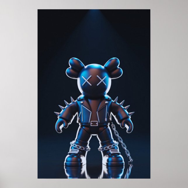 Póster Compañero de Kaws: Esplash de graffiti (Frente)