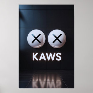Póster Compañero de Kaws: Esplash de graffiti