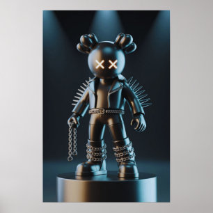 Póster Compañero de Kaws: Esplash de graffiti