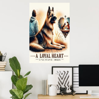Póster Compañero leal al atardecer