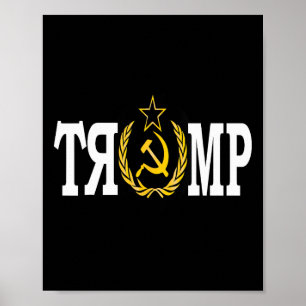 Póster Compañero Trump Tonto Ruso Impugnar a Trump Russo