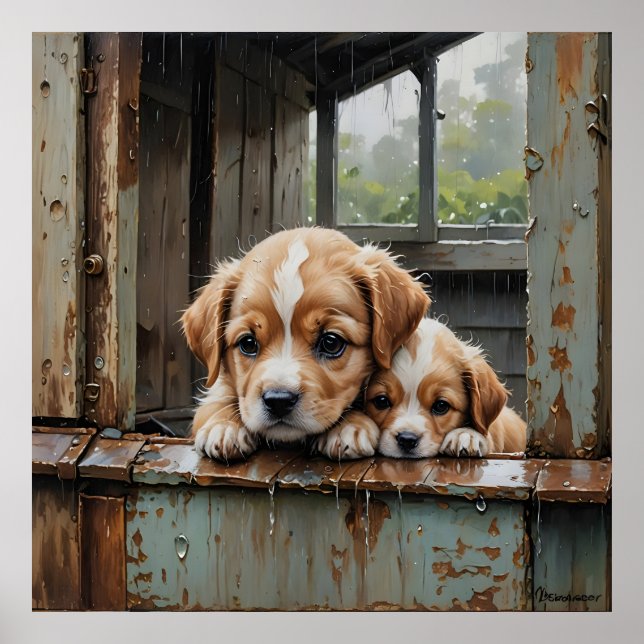Póster Compañeros del Día de la Lluvia (Frente)