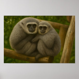 Póster Compañeros Gibbon - Retrato Emocional de la Vida S